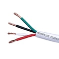 thumbnail image 1 of Monoprice Speaker Wire, CL2 Rated, 4-Conductor, 12AWG, 100ft, White, 1 of 2