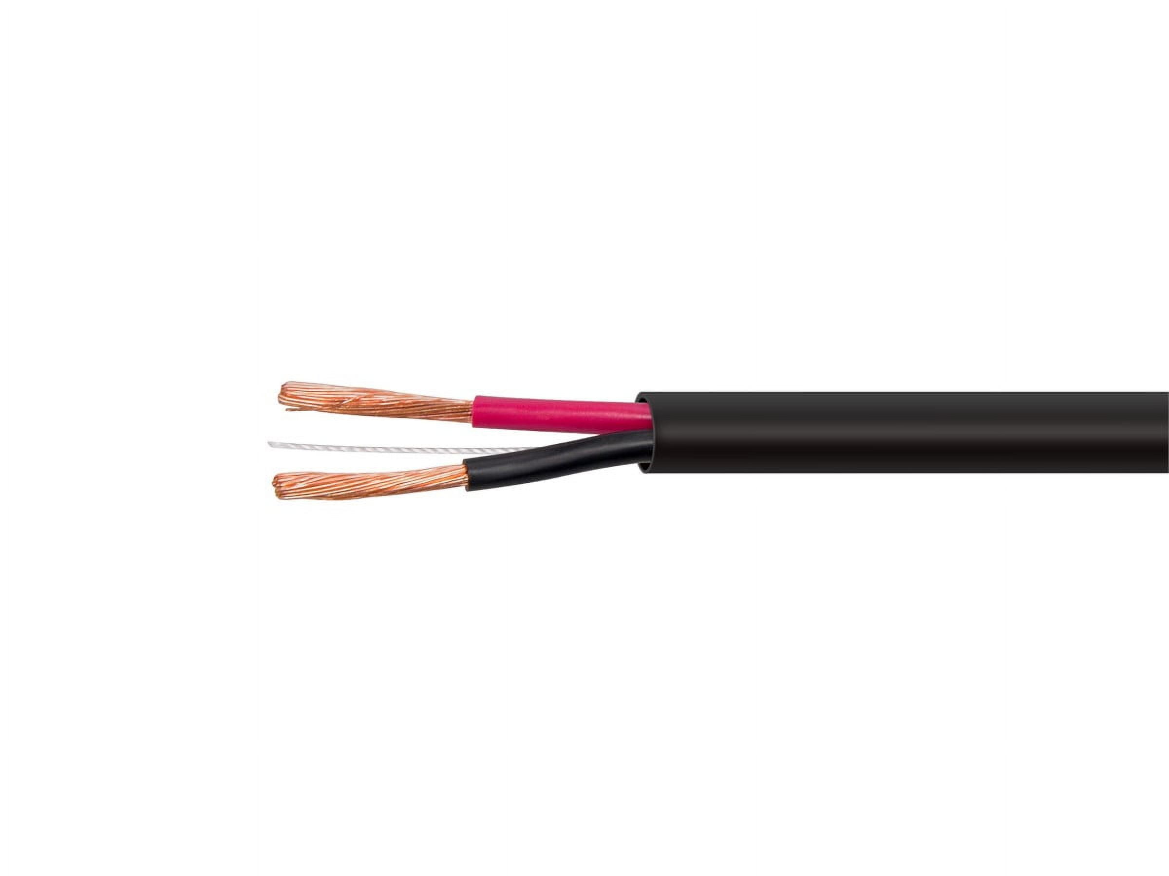 Monoprice Speaker Wire, CMP Rated, 2-Conductor, 16AWG, 1000ft, Black