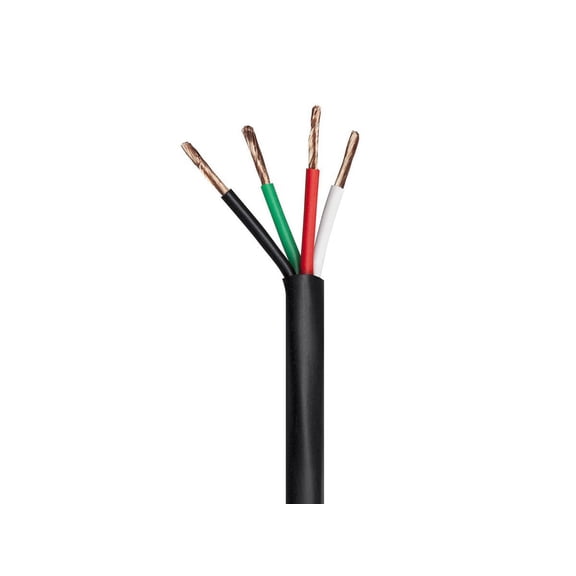 Monoprice Speaker Wire, CMP Rated, 4-Conductor, 14AWG, 100ft, Black