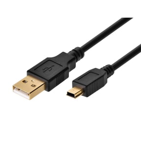 Monoprice USB-A to Mini-B Cable - 5-Pin, 28/28AWG, Black, 10ft