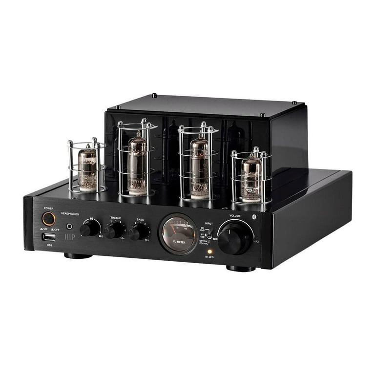 Guinness Intolerable Wither Monoprice Stereo Hybrid Tube Amplifier 2019 Edition, 25 Watt With Bluetooth,  Wired RCA, Optical, Coaxial, and USB Connections, and Subwoofer Out -  Walmart.com