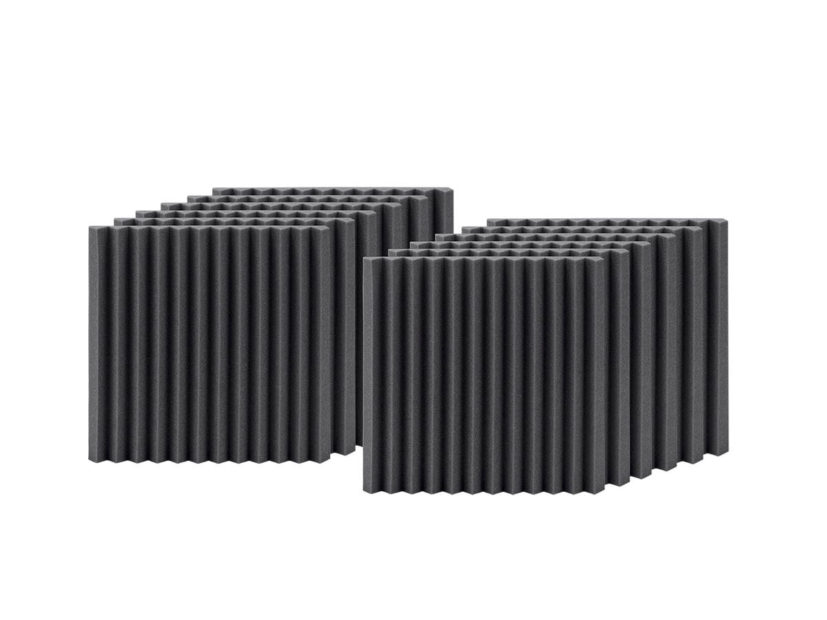 Monoprice Studio Wedges Acoustic Foam Panels (12-pack) 1in x 12in x 12in Fire-Retardant, Easy To Install - Stage Right Series