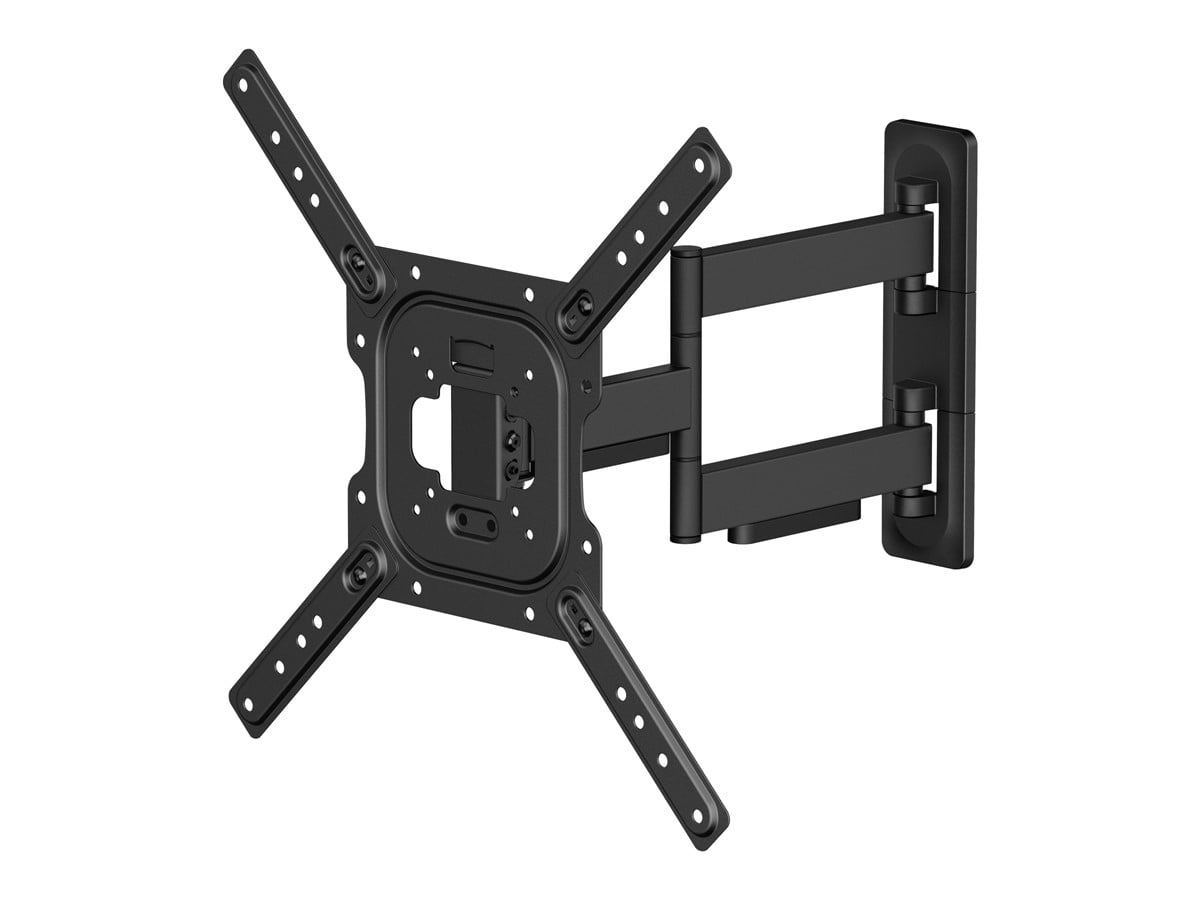 Monoprice TV Wall Mount Bracket For TVs 24in to 55in, Full-Motion Articulating, Max Weight 77lbs, VESA Patterns Up to 400x400, Rotating, UL Certified