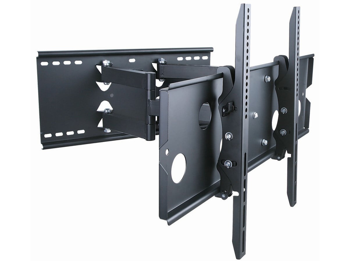 Black Steel Full-Motion Wall Mount for 32"-60" TVs