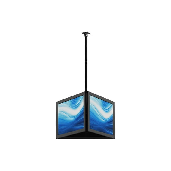 Monoprice Triple Sided Ceiling TV Mount Bracket, For TVs 32 to 65 Inches, Max Weight 66lbs per Screen