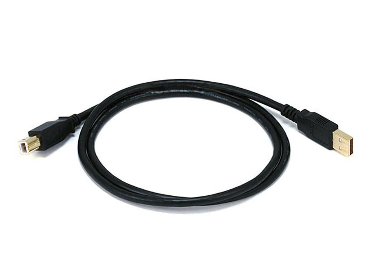 Monoprice USB USB-A to Micro USB-B 2.0 Cable - 5-Pin 28/28AWG Black 3ft 