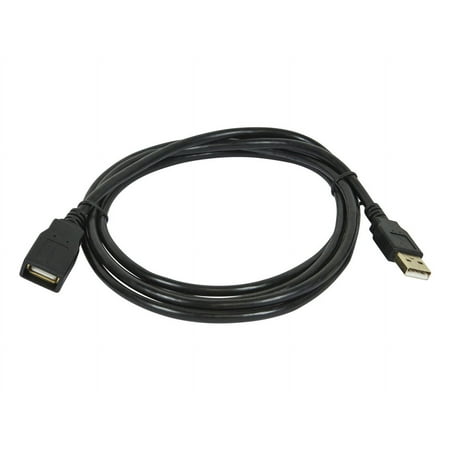 Monoprice USB 2.0 Extension Cable - 15 Feet - Black | Type-A Male to USB Type-A Female, 28/24AWG, Gold Plated Connectors