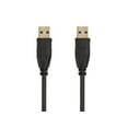 thumbnail image 1 of Monoprice USB 3.0 Type-A to Type-A Cable - 1.5 Feet - Black, For Data Transfer, Modems, Printers, Hard Drive Enclosures - Select Series, 1 of 4
