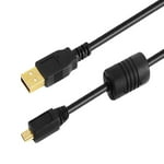 Monoprice USB-A to Micro B 2.0 Cable - 0.5 Meter - Black (3 Pack) Compatible with Note 5, Kindle, MP3, Samsung Galaxy S7 S6 Edge J7 S5 J3V J5 J7 J7V, LG G4 K40 K20, PS4