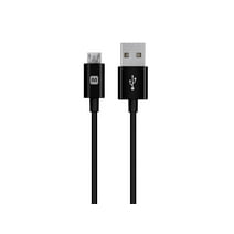 Monoprice USB-A to Micro B Cable - 6 Feet - Black, Polycarbonate Connector Heads, 2.4A, 22/30AWG - Select Series