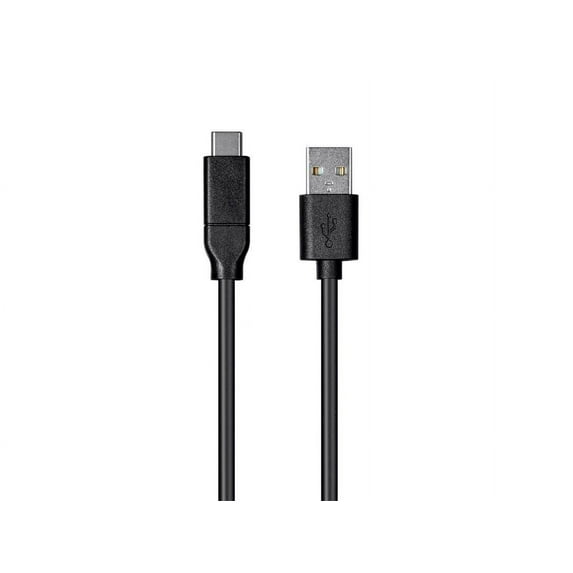 Monoprice USB C to USB A 2.0 Cable - 1 Meter (3.3 Feet) - Black | Fast Charging, High Speed, 480Mbps, 3A, 26AWG, Type C, Compatible with Samsung Galaxy and More - Essentials Series