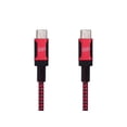 thumbnail image 1 of Monoprice USB C to USB C 2.0 Cable - 1.5 Feet - Red | Fast Charging, High Speed, Up to 3A/60W, Type C, Compatible with iPhone / iPad / MacBook / Samsung Galaxy and More - Wrap Series, 1 of 3
