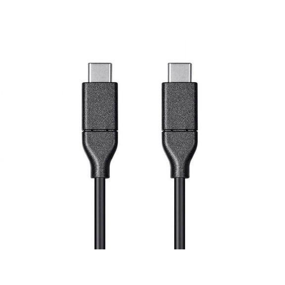 Monoprice USB C to USB C 2.0 Cable - 2 Meters (6.6 Feet) - Black | 480Mbps, 5A, 30/26AWG, Type C, Compatible with iPad Pro / MacBook Pro / Samsung Galaxy More - Essentials Series