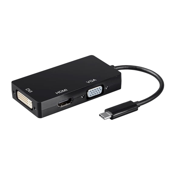 Monoprice USB-C to USB 3.0 A X3 + USB 3.0 A(BC1.2) | Aluminum Alloy, Nickel Plated Connector - Consul Series