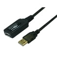 thumbnail image 1 of Monoprice USB 2.0 Extension Cable - 32 Feet - Black | USB Type‑A Male to Type‑A Female, Active, 28/24AWG, Repeater, Kinect & PS3 Move Compatible, 1 of 6