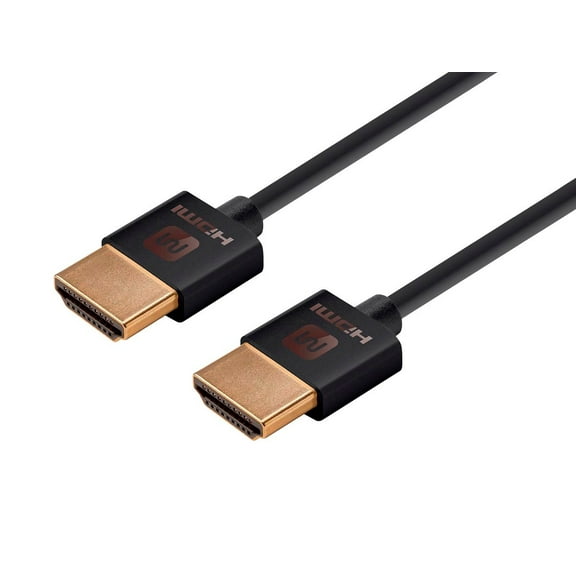 Monoprice Ultra Slim Series High Speed HDMI Cable 3ft Black