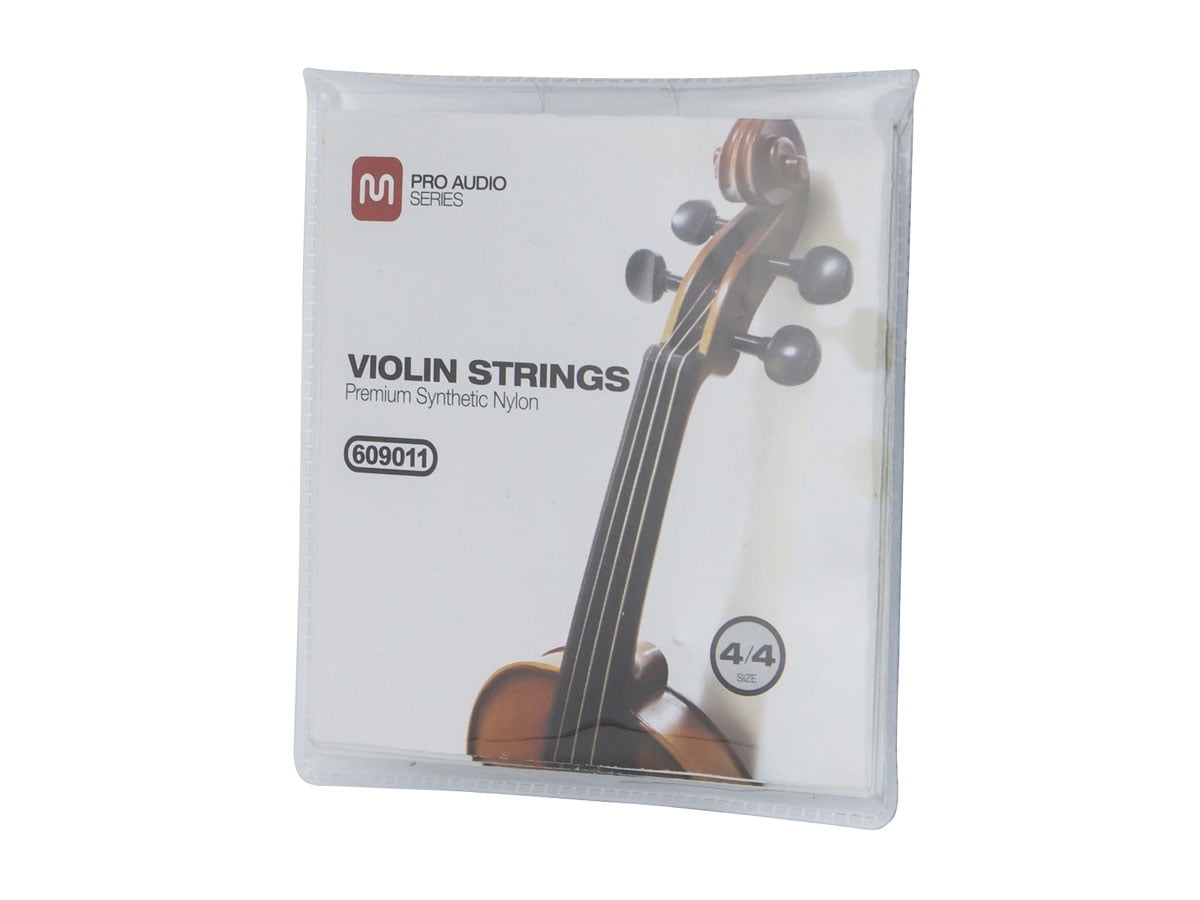 MONOPRICE Violin Strings, Premium Synthetic, Size 4/4