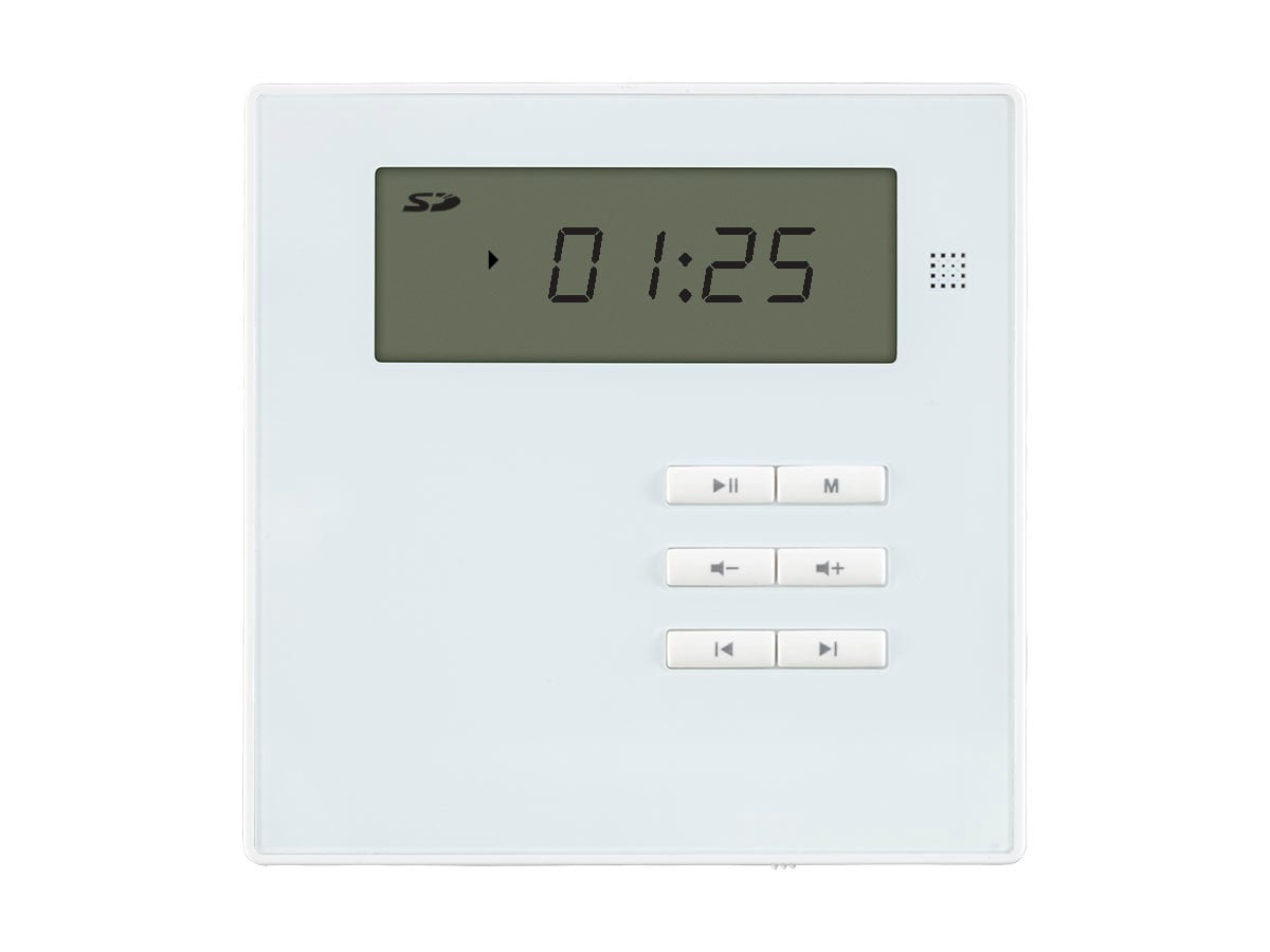 Monoprice Wall Mount Music Amplifier, 40 Watts With Bluetooth 2.1, Line Level Aux, microSD Slot