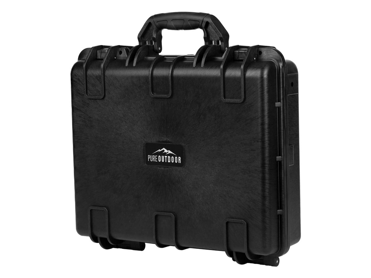 Monoprice Black Polypropylene Weatherproof Hard Case with Foam Interior