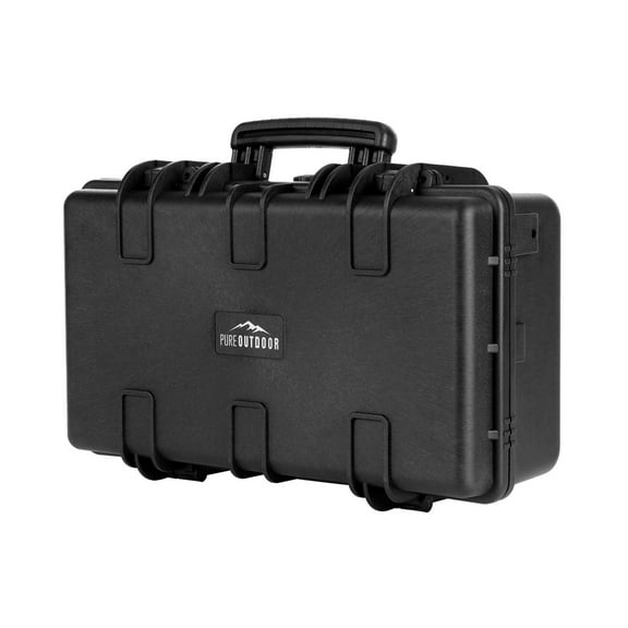 Monoprice Weatherproof Hard Case - 22in x 14in x 8in With Customizable Foam, IP67, Shockproof, Customizable Name Plate
