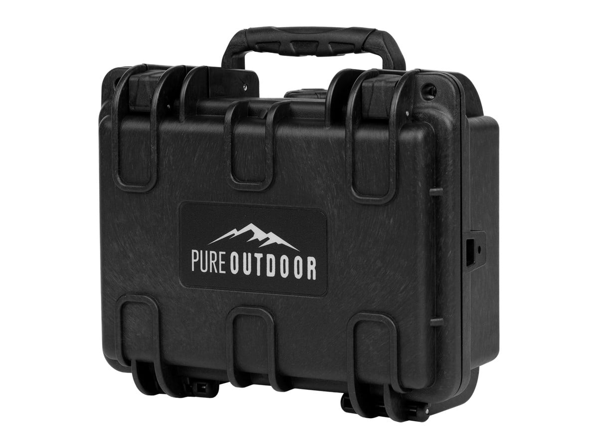 Black Waterproof Shockproof Hard Case with Customizable Foam Interior