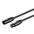 thumbnail image 1 of Monoprice XLR Male to XLR Female Cable [Microphone & Interconnect] - 6 Feet - Black | Gold Plated, 16AWG - Stage Right Series, 1 of 6