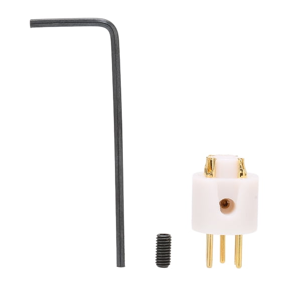 Monosaudio Turntable Male Plug 5 Pin Gold Plated LP Tonearm DIN Connector for Vinyl Records