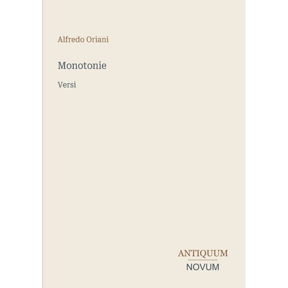 Monotonie: Versi, (Paperback)