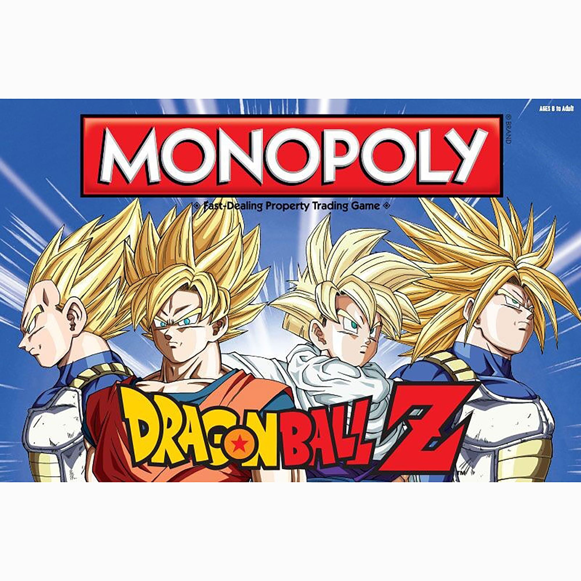  Monopoly Dragon Ball Super, Recruit Legendary Warriors Goku,  Vegeta and Gohan, Official Dragon Ball Z Anime Series Merchandise