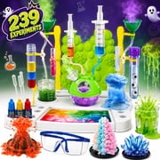 Monqistar 239 Experiments Science Kits for Kids, Lab Experiments Science Kits, with Erupting Volcano, S.T.E.M Toys Activities, Educational Gifts for Boys Girls