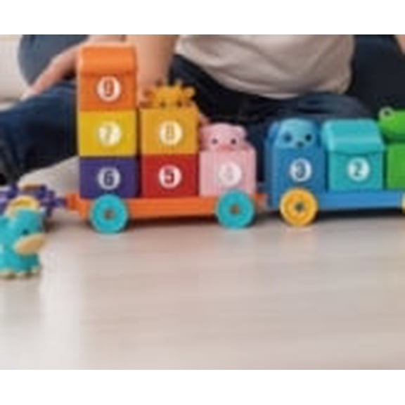 Monqistar Montessori Counting Learning Kit Farm Train with Farm Animals for Kids 2-5 Years Old, 26 Pieces