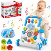 Monqistar Toddler Push Walker, Sit to Stand Learning Walker for Kids, Activity Center, Walking Toys, Walking Toys Birthday Gift for Kids