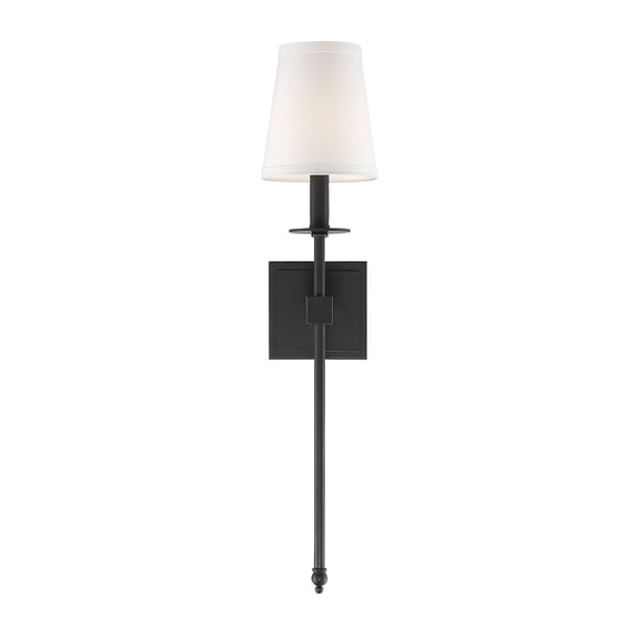 Monroe 1-Light Wall Sconce in Matte Black