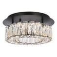 thumbnail image 1 of Monroe 12 inch LED single flush mount in black, 1 of 7
