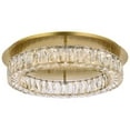 thumbnail image 1 of Monroe 22 inch LED single flush mount in gold, 1 of 5