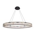 thumbnail image 1 of Monroe 36 inch LED oval single pendant in black, 1 of 9