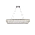 thumbnail image 1 of Monroe 42 inch LED single rectangle pendant in chrome, 1 of 4