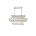 thumbnail image 1 of Monroe 42 inch LED triple rectangle pendant in chrome, 1 of 9