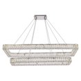 thumbnail image 1 of Monroe 50 inch LED double rectangle pendant in chrome, 1 of 5
