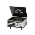 thumbnail image 1 of VICTOR VWRP-3700 Monroe Retro 8-in-1 Turntable Record Player and Entertainment Center with Bluetooth and Built in Speakers, Graphite, 1 of 10
