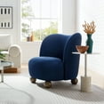 thumbnail image 1 of Monroe Accent Chair in Midnight Blue Walnut, 1 of 9