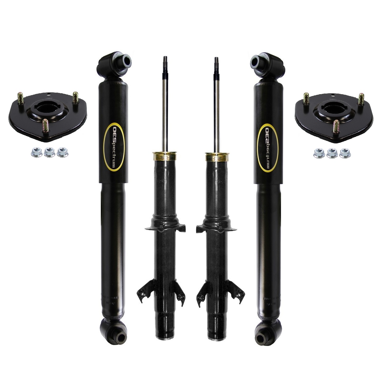 Monroe Front & Rear Struts & Shocks & Mounts Kit For Mazda 6 0508 3.0 V6 2.3 4L