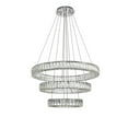 thumbnail image 1 of Monroe Integrated LED chip light Chrome Chandelier Clear Royal Cut Crystal, 1 of 8