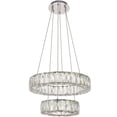 thumbnail image 1 of Monroe Integrated LED chip light Chrome Pendant Clear Royal Cut Crystal, 1 of 7