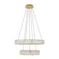 thumbnail image 1 of Monroe Integrated LED chip light gold Chandelier Clear Royal Cut Crystal, 1 of 7