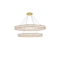 thumbnail image 1 of Monroe Integrated LED light Gold Chandelier Clear Royal Cut Crystal, 1 of 7