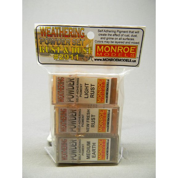 Monroe Models Weathering Powder 3 Pack - Rust & DUST