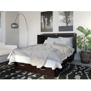 Monroe Murphy Bed Chest Queen Espresso with Charging Station