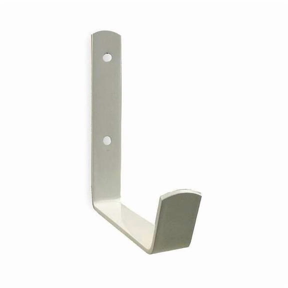 Monroe Pmp Hook, White, Steel, 10 5/8 in D 4HDW3