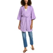 Monrow womens  Terry Cloth Kimono, S, Purple